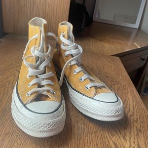 Yellow High Top Converse
